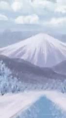 清新唯美雪山大寒节气视频的预览图